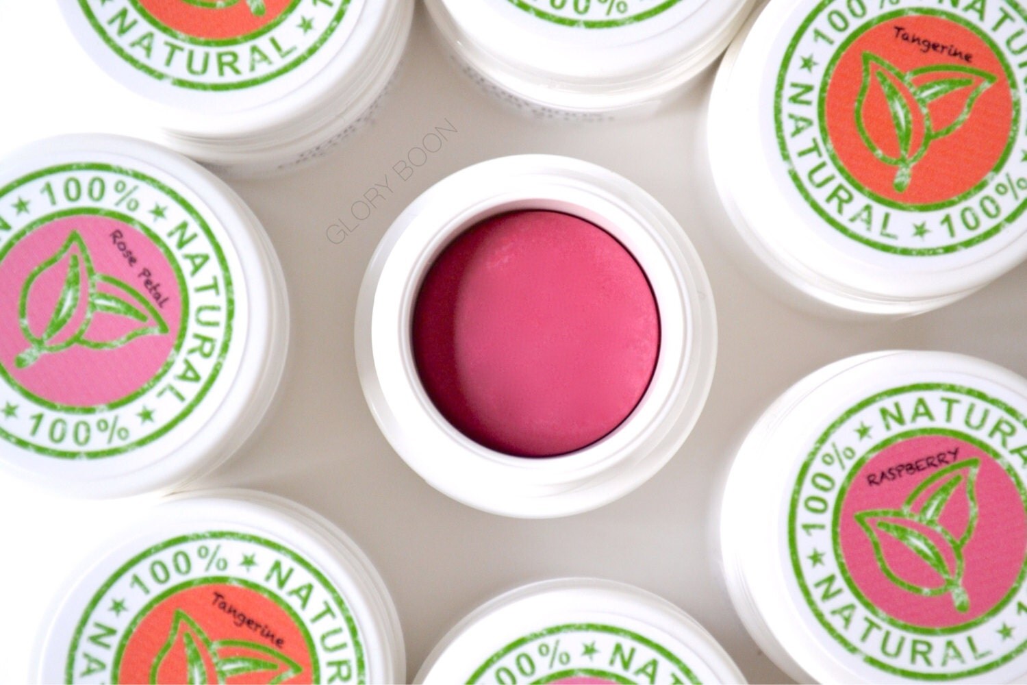 Raspberry cream blush all natural makeup vegan blush glory