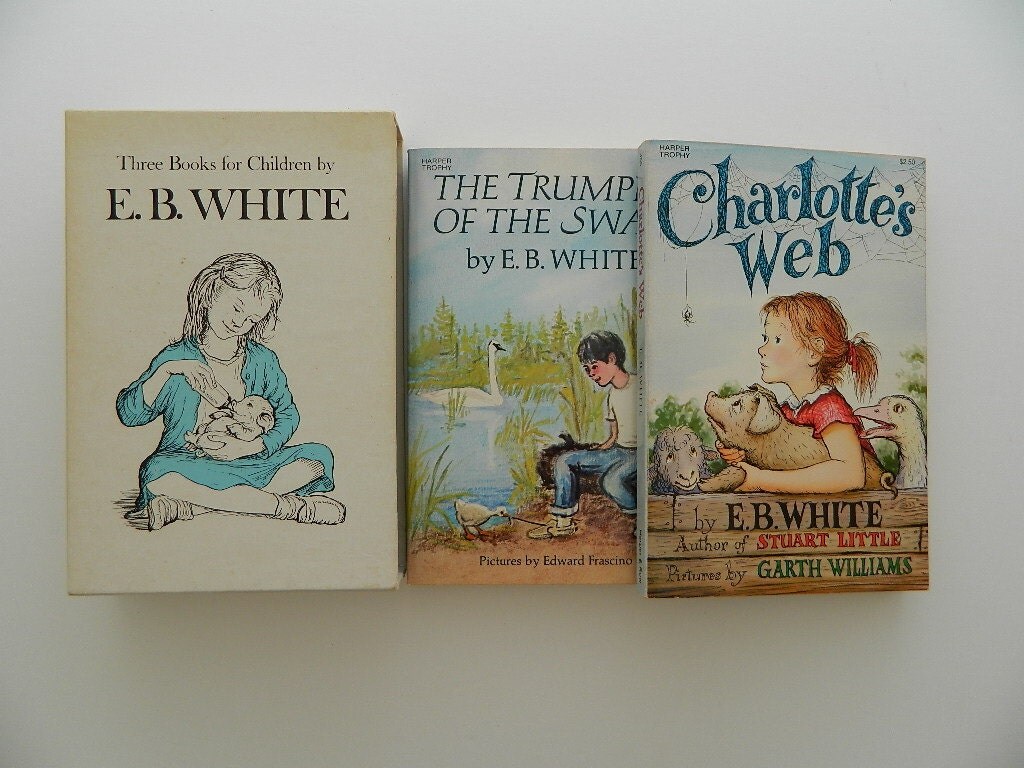 Pair of E.B. White Books / Charlotte's  The by CubbiesRoom