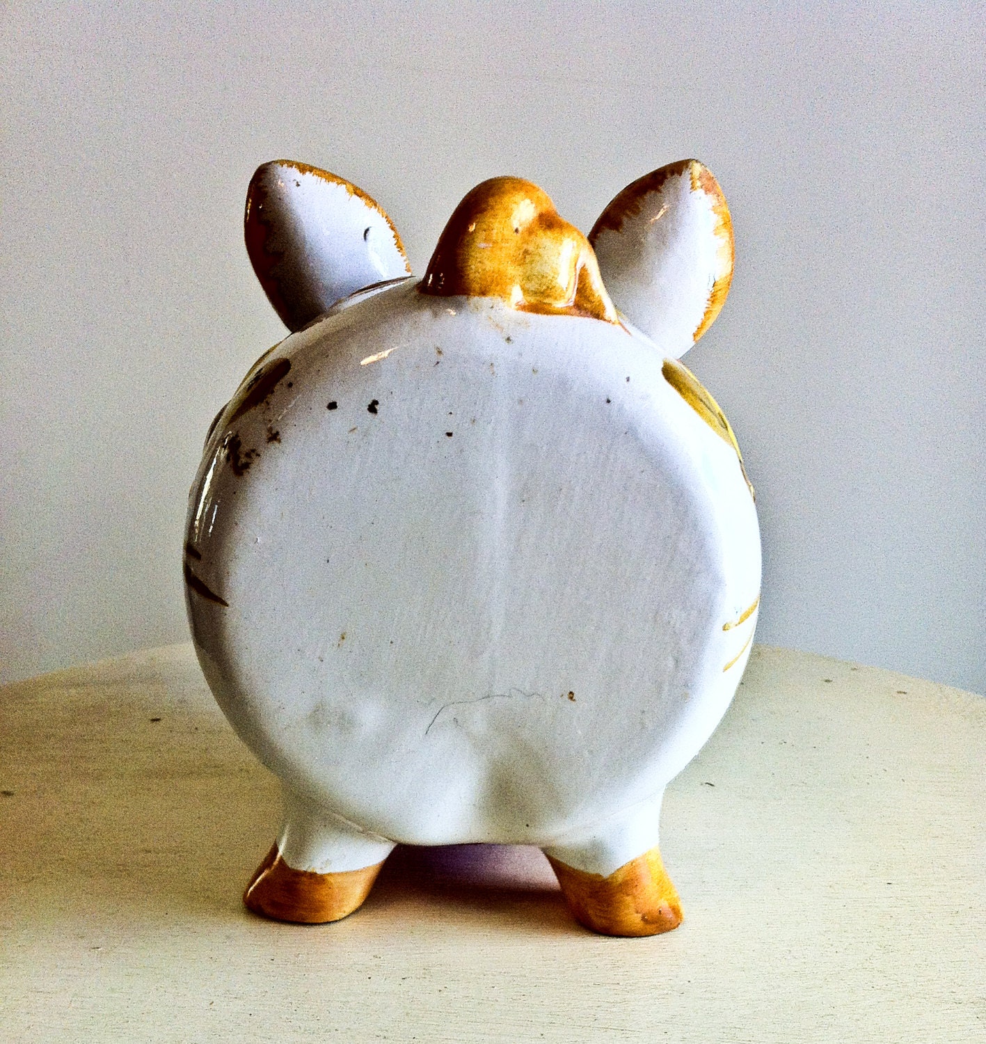 Vintage Italian Ceramic Piggy Bank Made in Italy