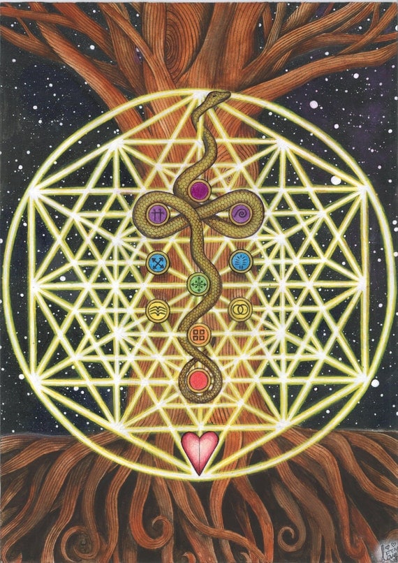 sacred geometry tree of life symbol