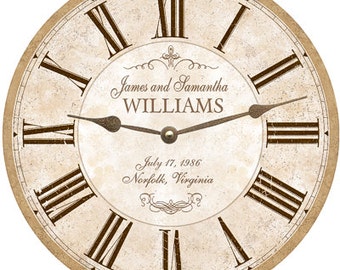 Anniversary Clock- Personalized Anniversary Clock