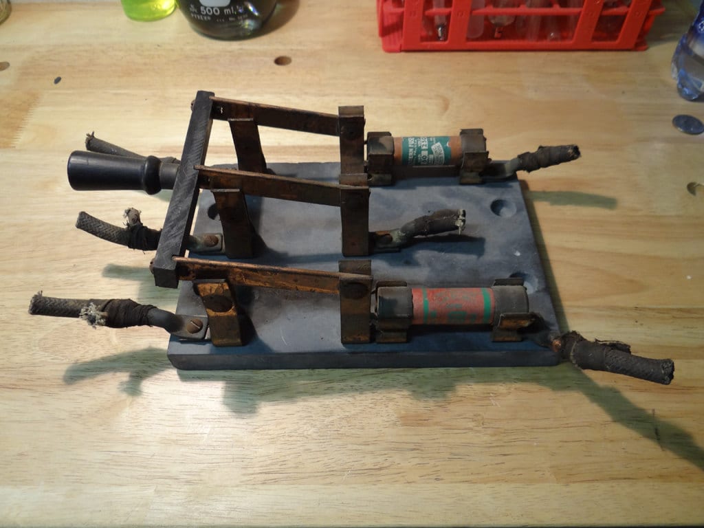 Giant 250V / 60A Antique Knife Switch by IndustrialConstructs