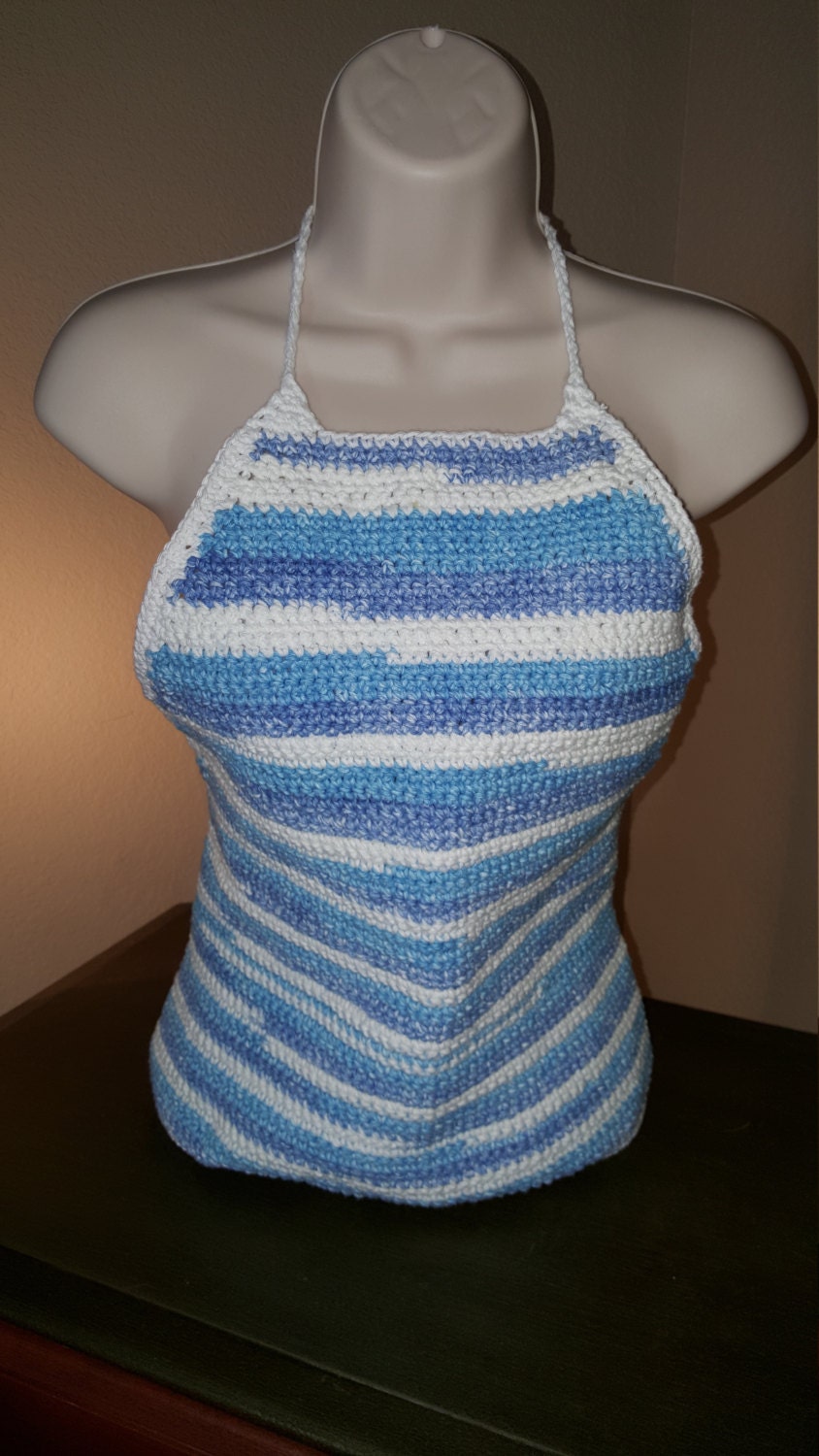 baby blue halter top