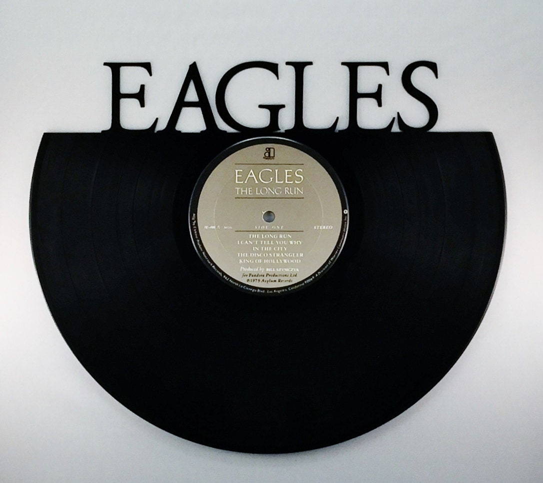 Recycled Vinyl Record EAGLES Wall Art