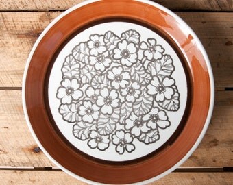 plate gefle agent, gefle plate, vintage plate, home decor, modern plate, mid century plates, retro plates, sweden collection scandinavian