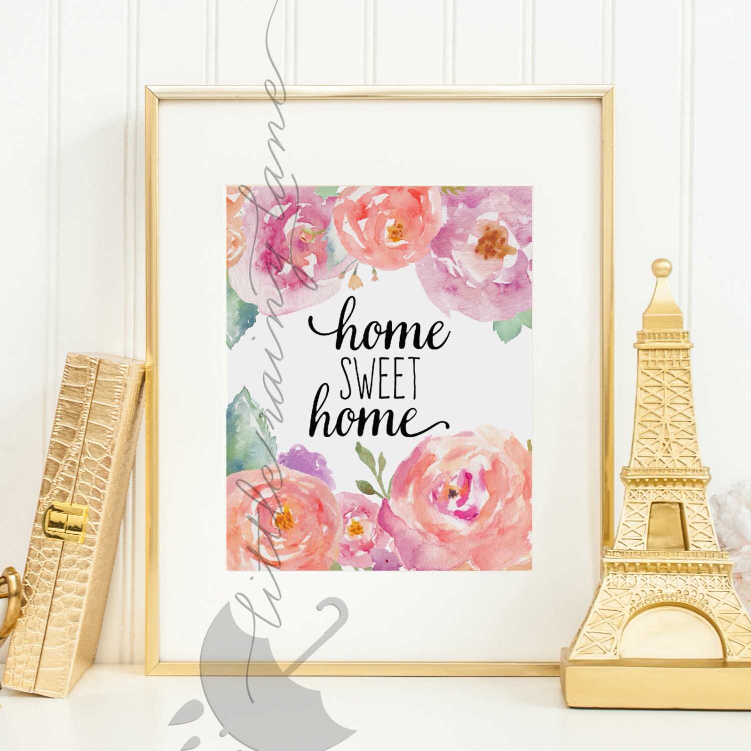 home sweet home sign quote print wall art