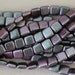 Orchid Aqua-Polychrome : Czechmate Tile, 6mm, 2 Hole, Czech Beads - Choose Quantity (D-16F)
