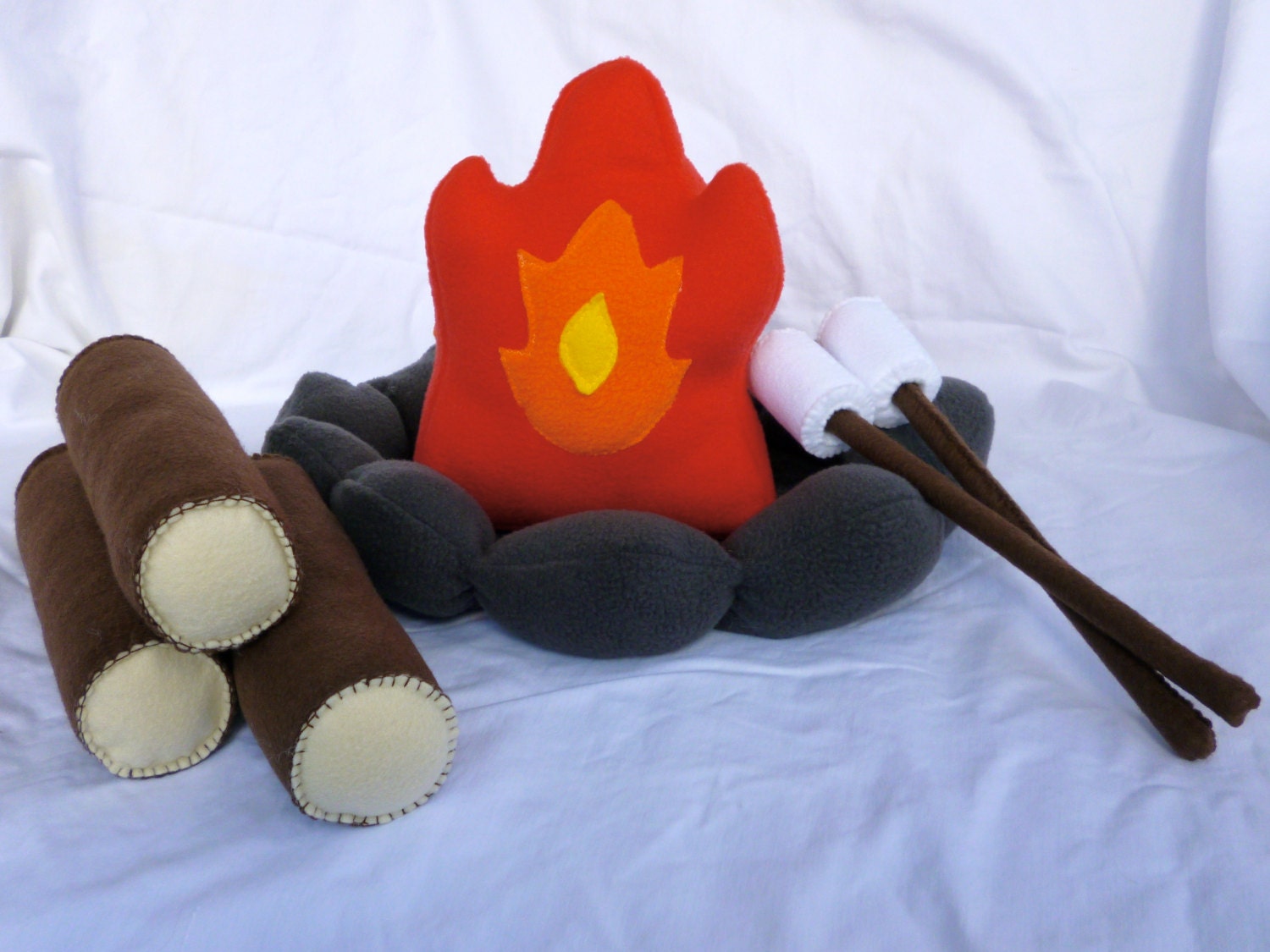 plush camp fire