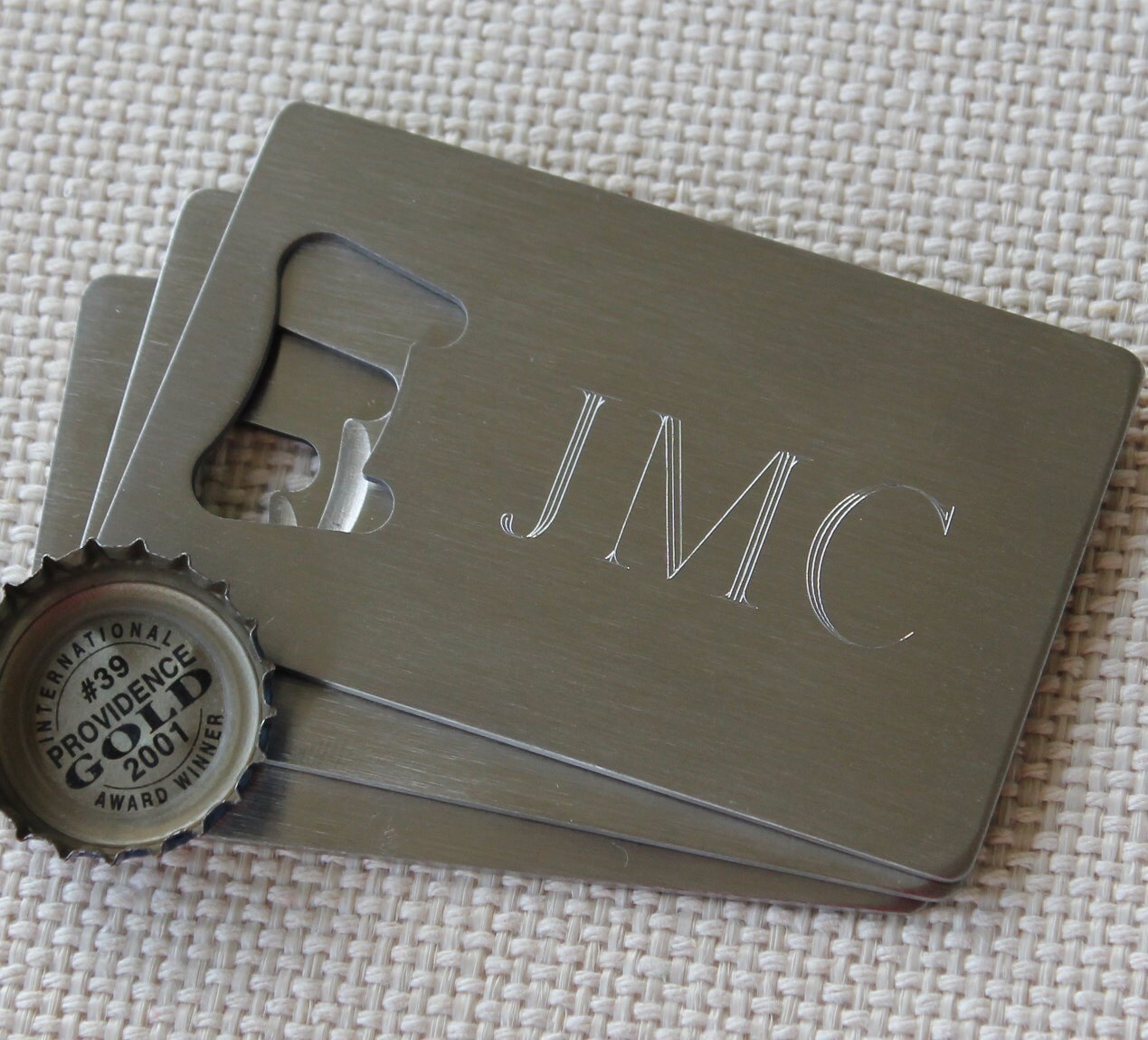 Personalized Credit Card Bottle Opener Groomsmen Gift