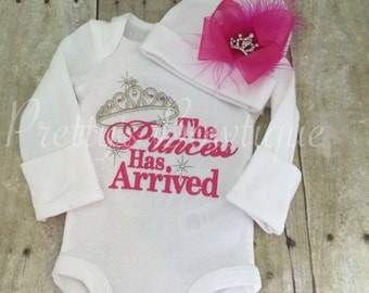 Baby girl coming home outfit The Princess has arrived