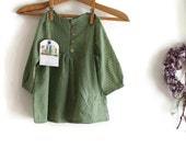 Green blouse,Eco friendly cotton tunic,Girls fashion,Cotton tunic,Toddler fashion Green blouse,Eco friendly cotton tunic,Girls fashion,Cotton tunic,Toddler fashion