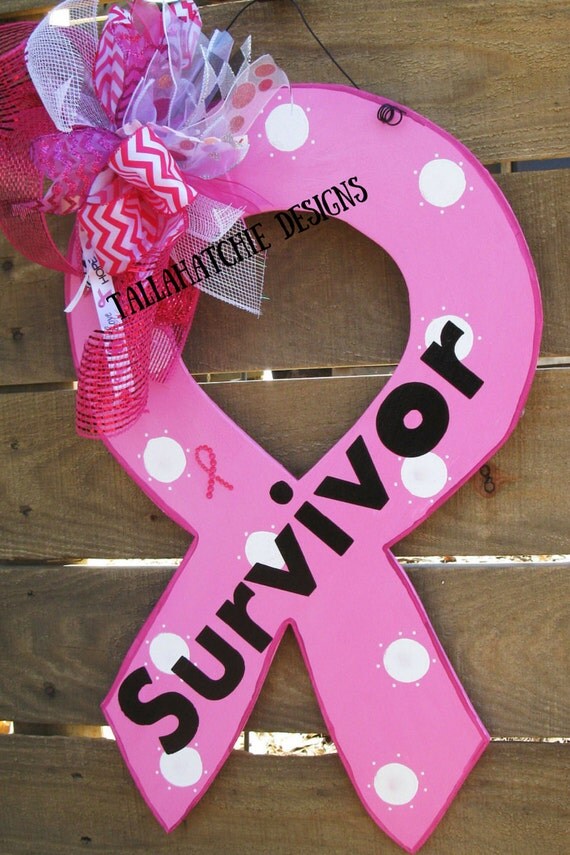 Breast Cancer ,Childhood Cancer, Awareness Door Hanger, Pink Ribbon