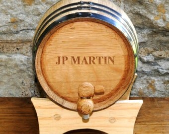 Whiskey Barrel - Wine Barrels - Mini Oak Whiskey Barrels - Personalized Whiskey Barrel - Groomsmen Gifts - GC1028