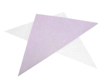 Temporary henna Tattoo Cellophane Mylar Plastic Triangles for Making Hand Rolled Henna Cones 25 Sheets