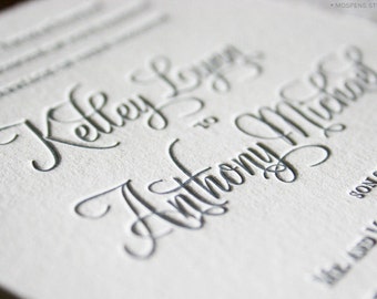 Cost of wedding invitations letterpress