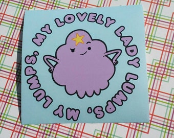 Adventure Time LSP Lumpy Space Princess Lovely Lady Lumps Decal