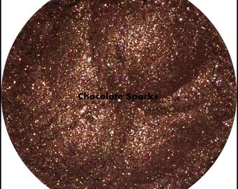 Chocolate Sparks Loose Mineral Eyeshadow Makeup Eye Shadow Vegan 1 gram