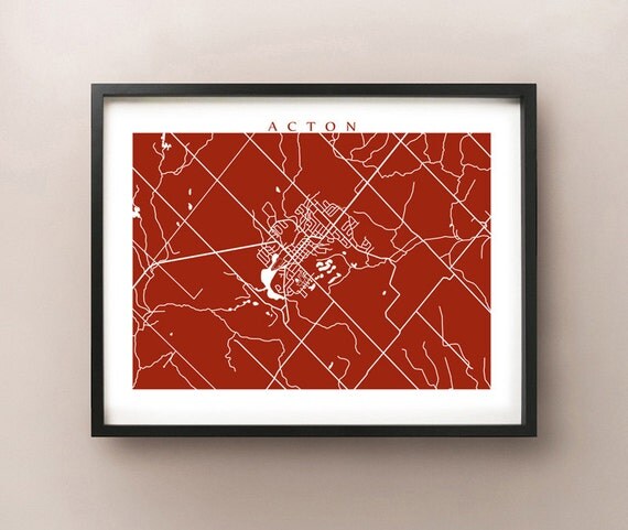 Acton Map Print