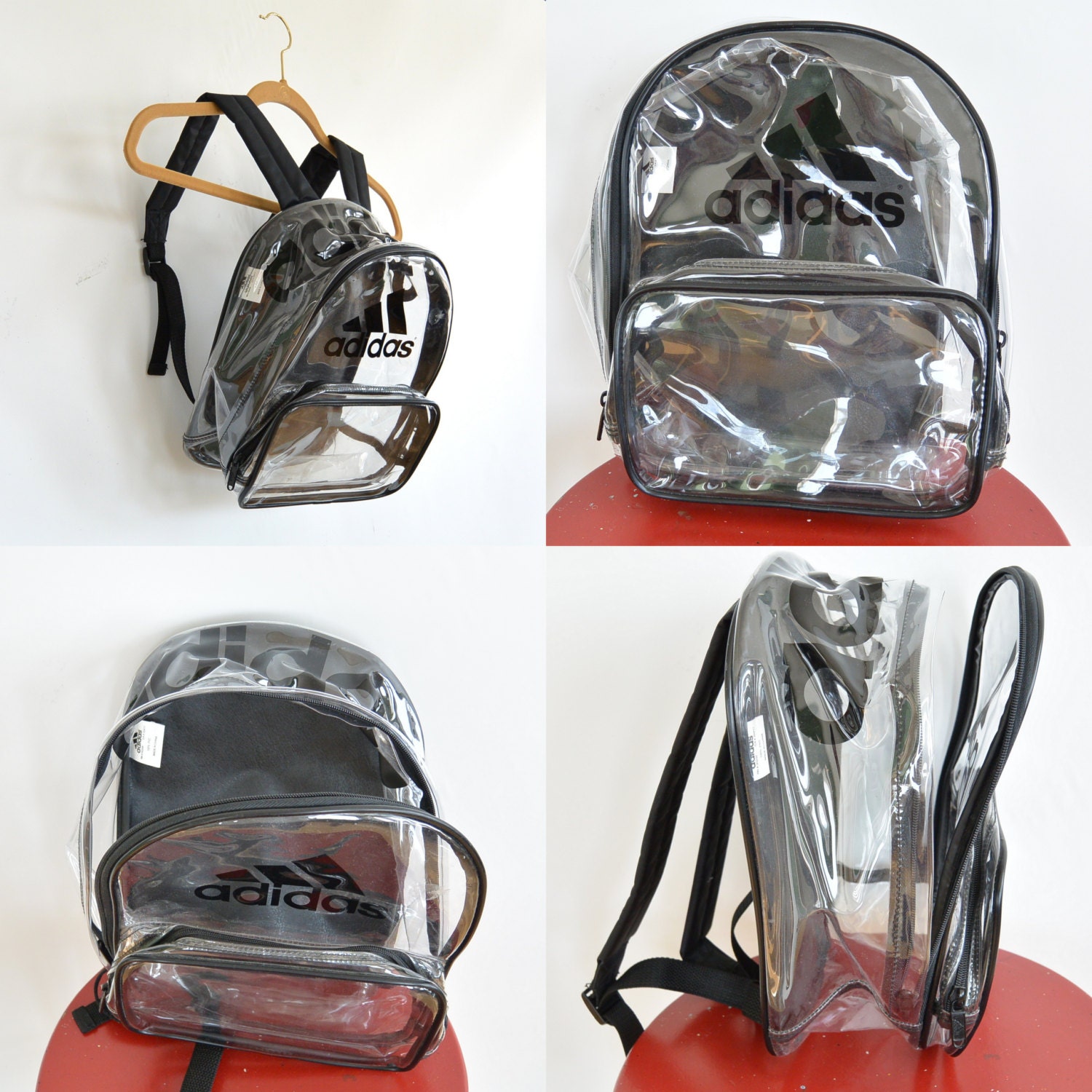 clear adidas backpack