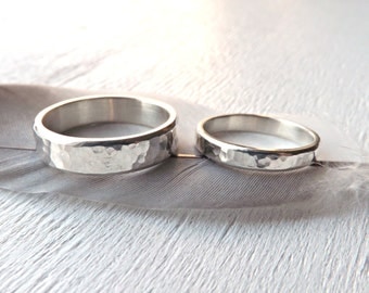 silver wedding bands unique personalized rings silver hammered wedding rings his and hers - Wedding Rings His And Hers silver wedding bands unique personalized rings silver hammered wedding rings his and hers - Wedding Rings His And Hers