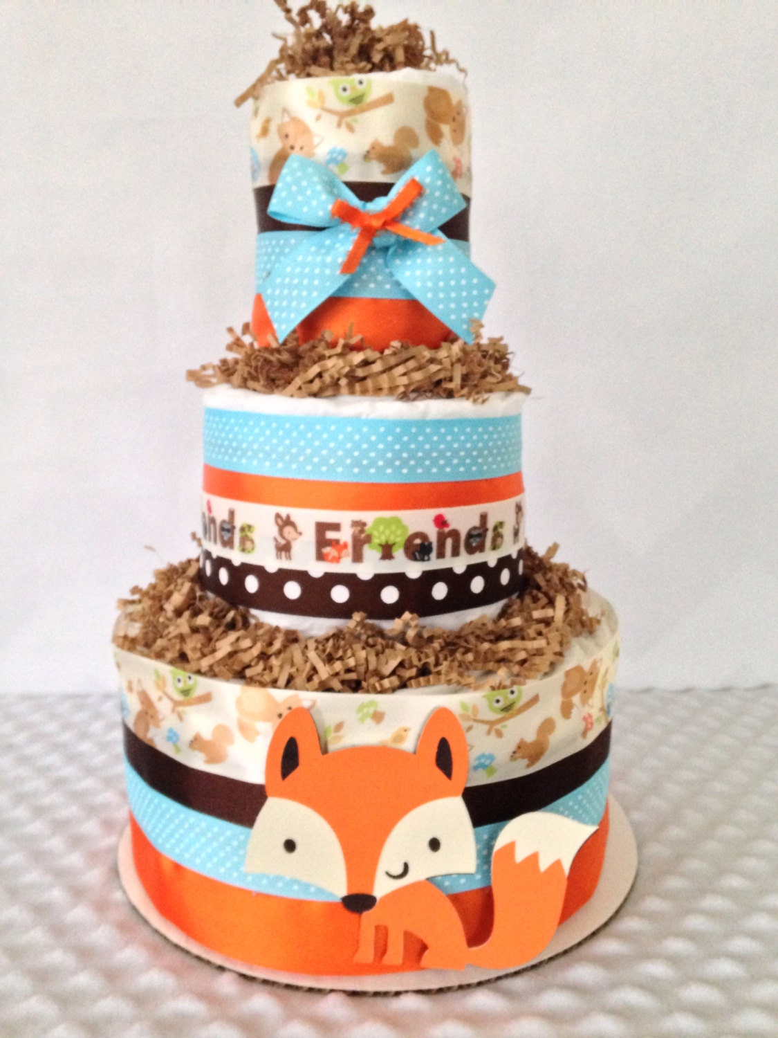 fox baby 8 shower Friends Wiodland Cake, Theme Forest Woodland Theme Diaper