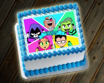 Teen Titans Go Cake Custom Digital File