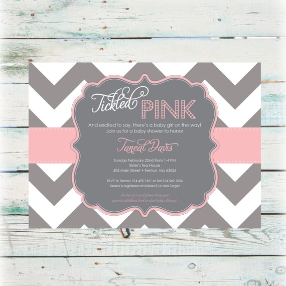 Birthday Invitations Tickled Pink 7