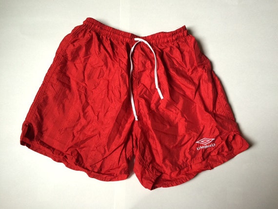 Vintage Retro Red Umbro Shorts