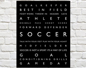 Soccer Wall Decor soccer wall art | etsy Soccer Wall Decor soccer wall art | etsy