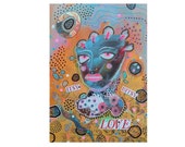 Weird Pop Art Brut Painting Primtive Mixed Media Collage Outsider Surrealism Way Out Orange Yellow Abstract Hippy Rad Alternative Street Weird Pop Art Brut Painting Primtive Mixed Media Collage Outsider Surrealism Way Out Orange Yellow Abstract Hippy Rad Alternative Street