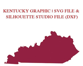 Kentucky State Designs for Cutting Machines | SVG and Silhouette Studio (DXF)