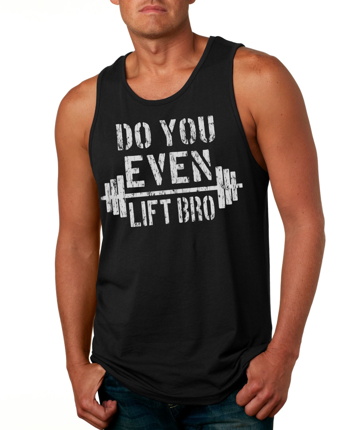 DO YOU EVEN LIFT BRO GYM VEST TOP SLOGAN TANK PRINTED CLOTHING ...