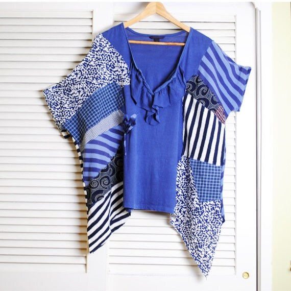 Slimming Patchwork Artsy Tunic Artsy Fartsy by UrsaMajorDesigns