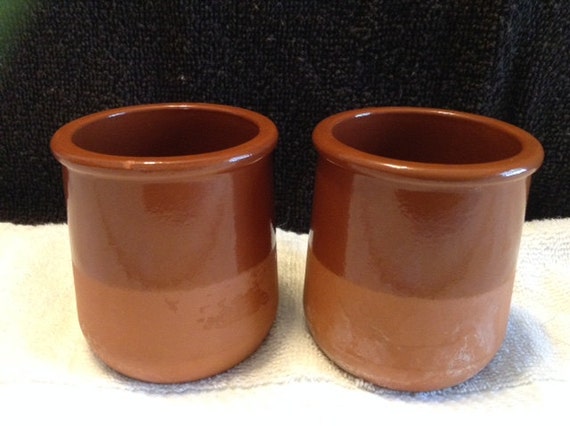 Set of Two C. Meridiano Vila Real Terra Cotta Cups