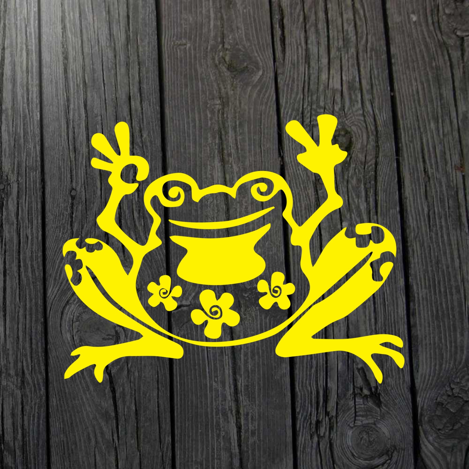 Frog decal Frog sticker Frog car window decal by MarylandCorvus