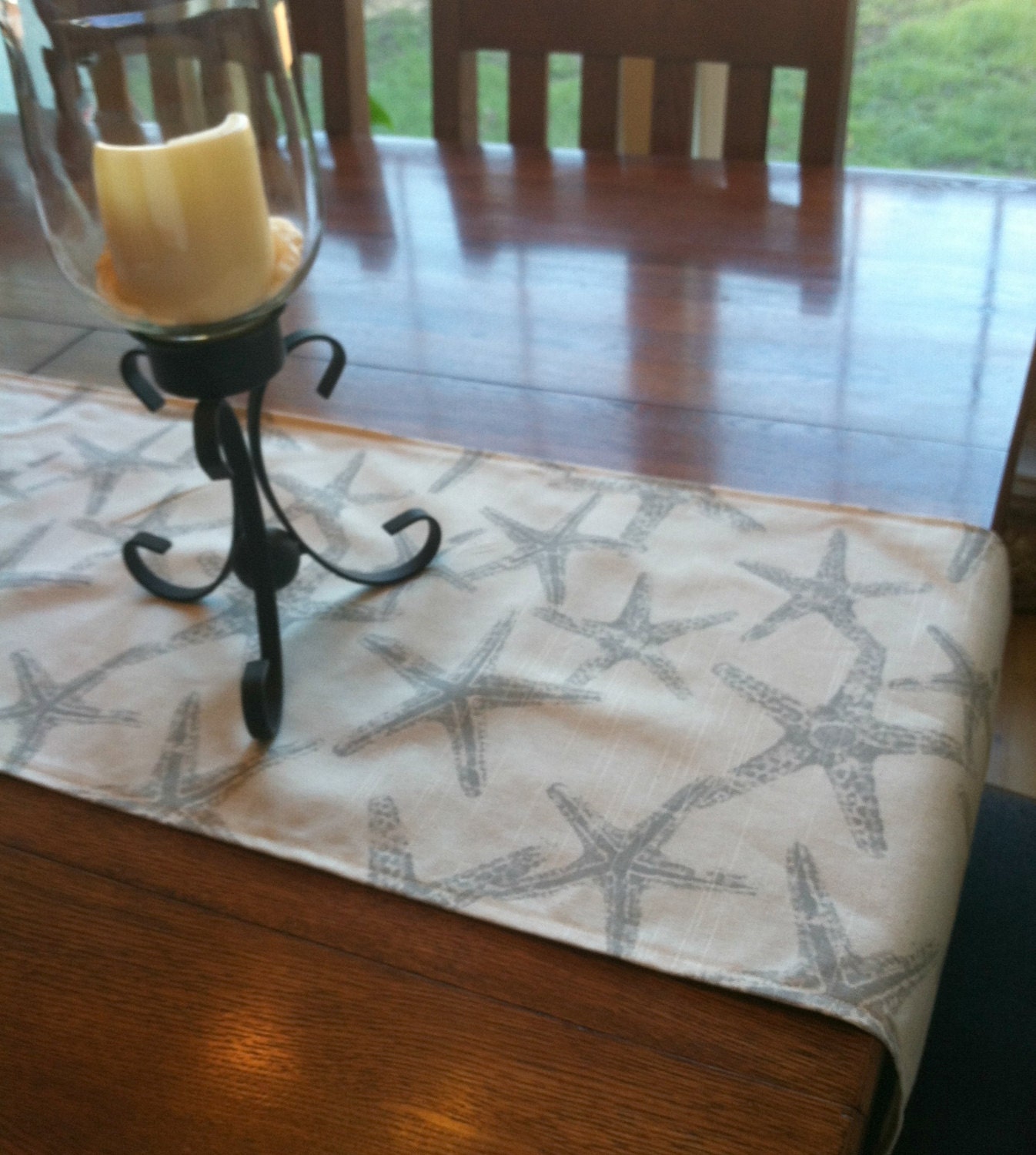 Beach Table Runner One Tropical Wedding Table by PillowStyles