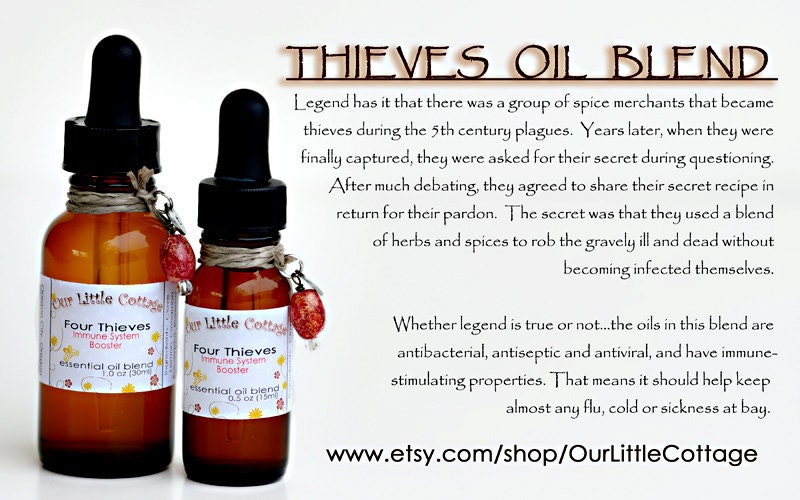 Thieves Four Thieves Essential Oil Thieves Oil by OurLittleCottage