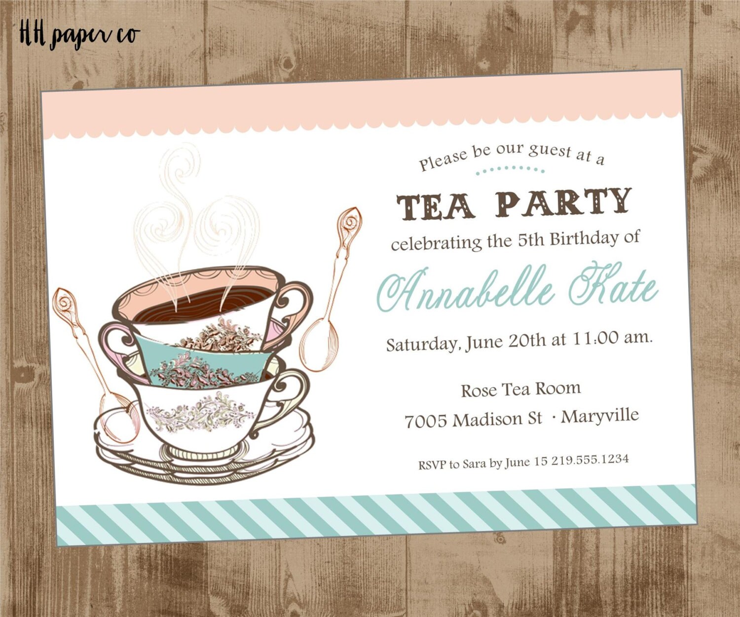 Tea Party приглашение
