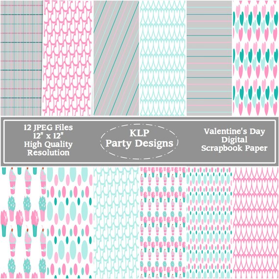 items-similar-to-valentine-s-day-digital-scrapbook-paper-on-etsy