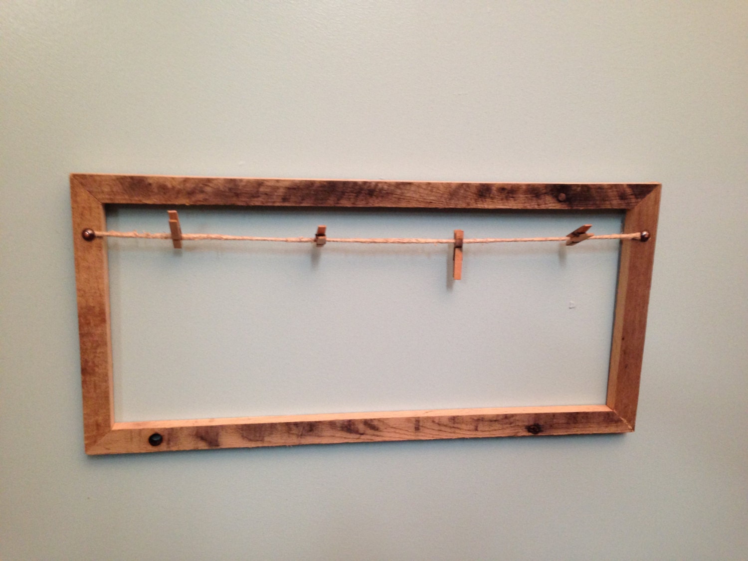 rustic clothespin picture frame by abitofeverythingg on etsy rustic clothespin picture frame by abitofeverythingg on etsy