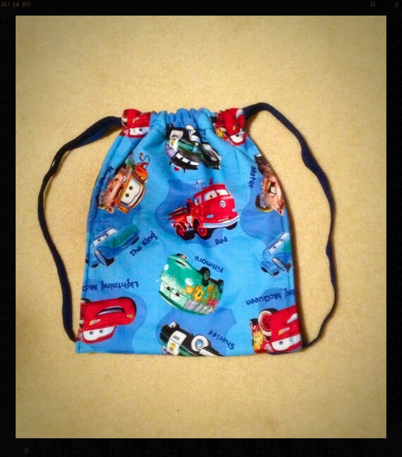Drawstring Backpack featuring Disney Movie CARS