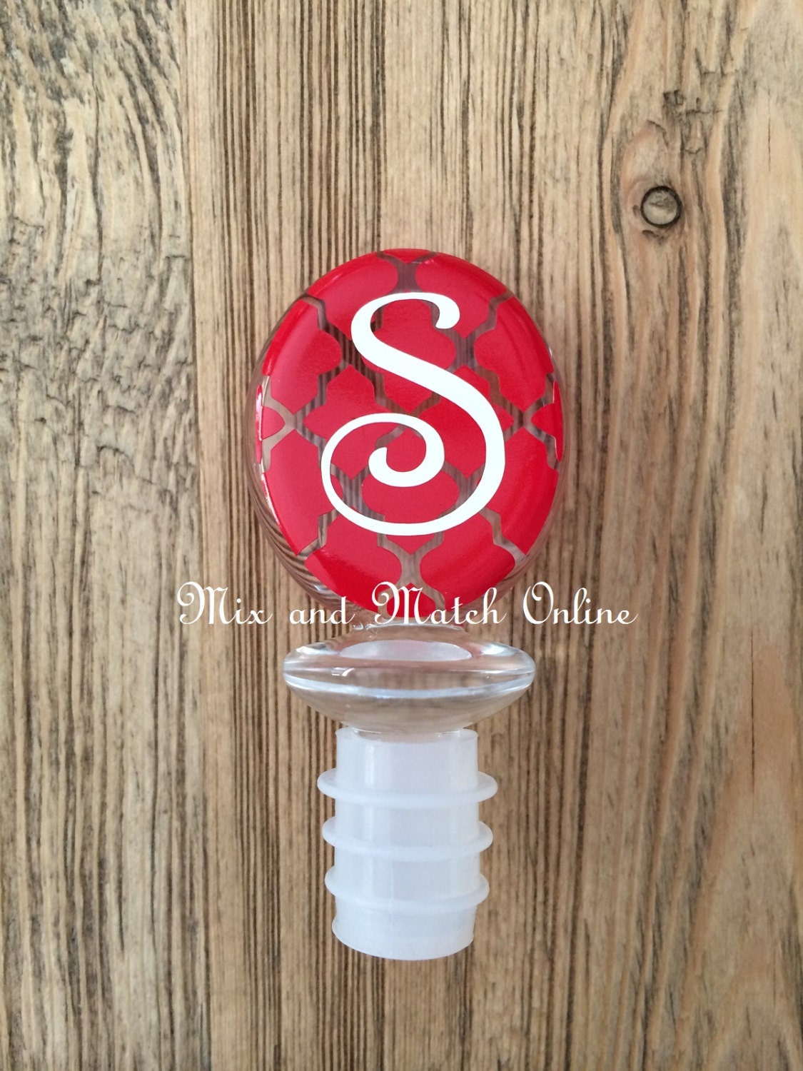 Monogrammed Wine Stopper