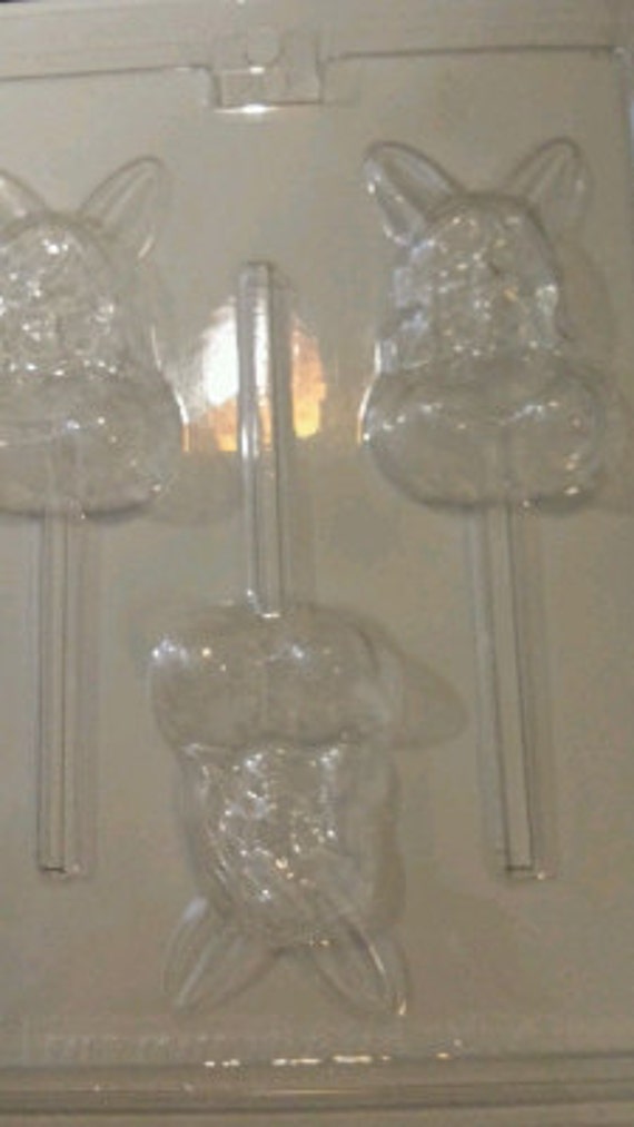Adult Bunny Chocolate lollipop mold