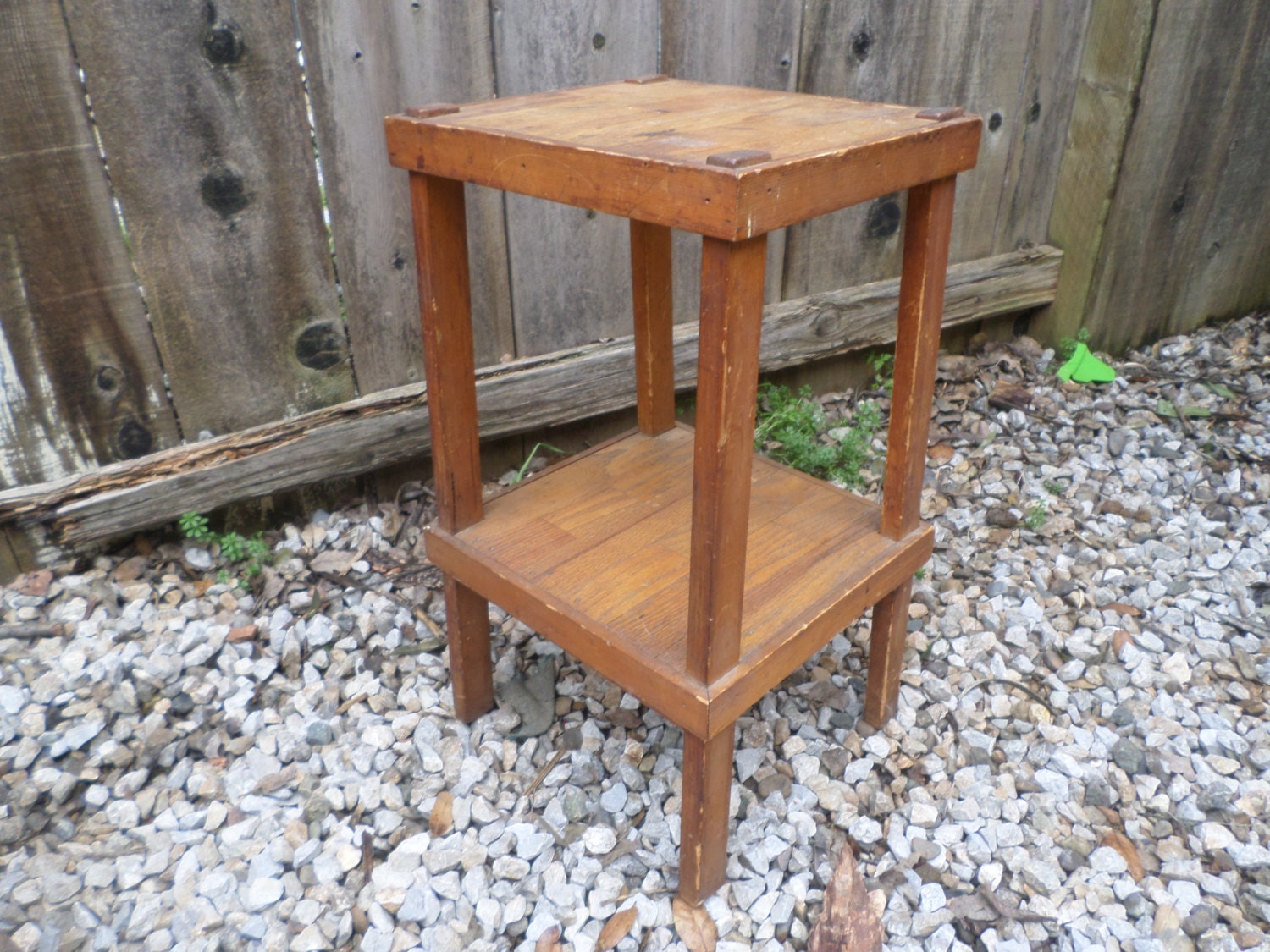 Folk Art Table, Wood Table, Arts Crafts Table, Mission Style, Craftsman