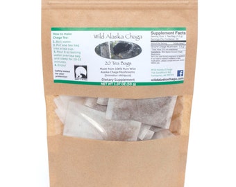 Wild Alaska Chaga Tea Bags