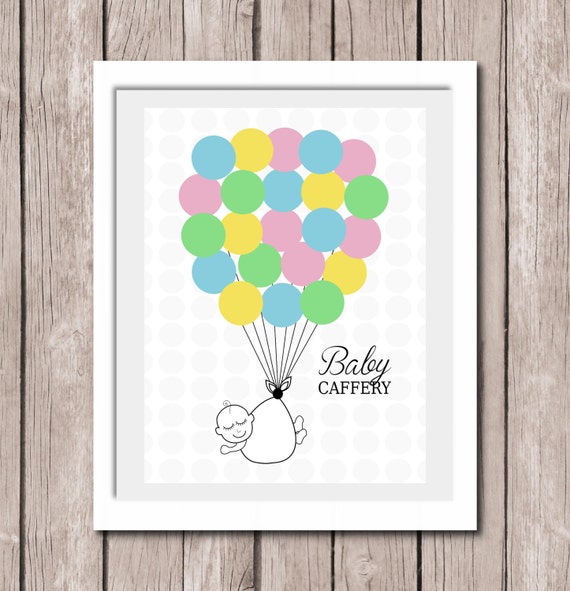 Printable Baby Shower Guest Book Alternative Customise all
