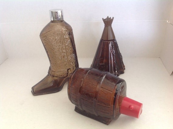 vintage avon boot bottle Collection Avon Vintage bottle brown glass country wild aftershave