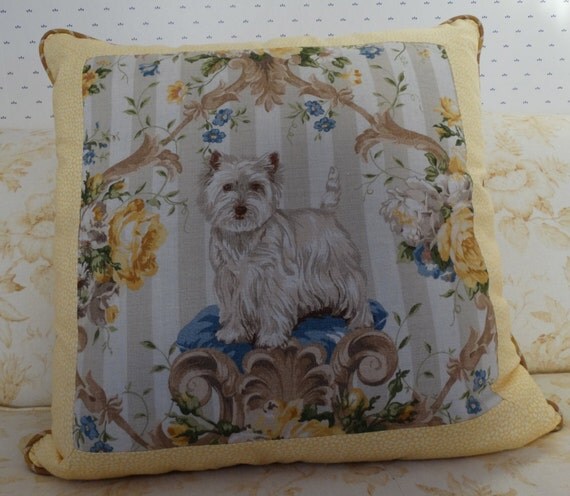 west highland terrier pillow