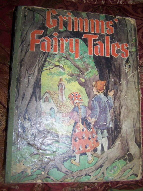 Grimms' Fairy Tales Vintage Book-1934-Illustrated by Goldy