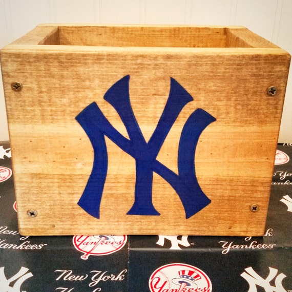 New York Yankees wooden box Baseball decor Birthday Party